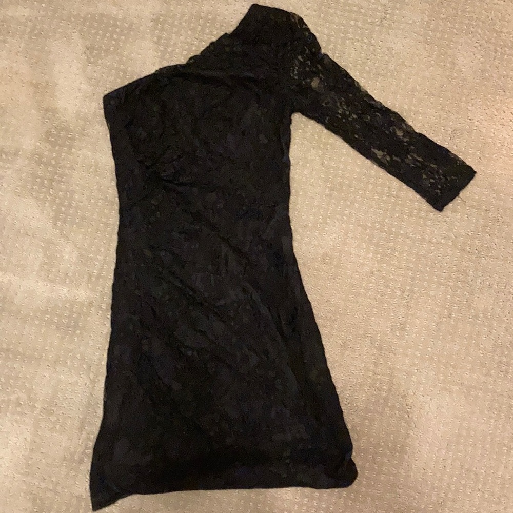 Lace One Sleeve Dress